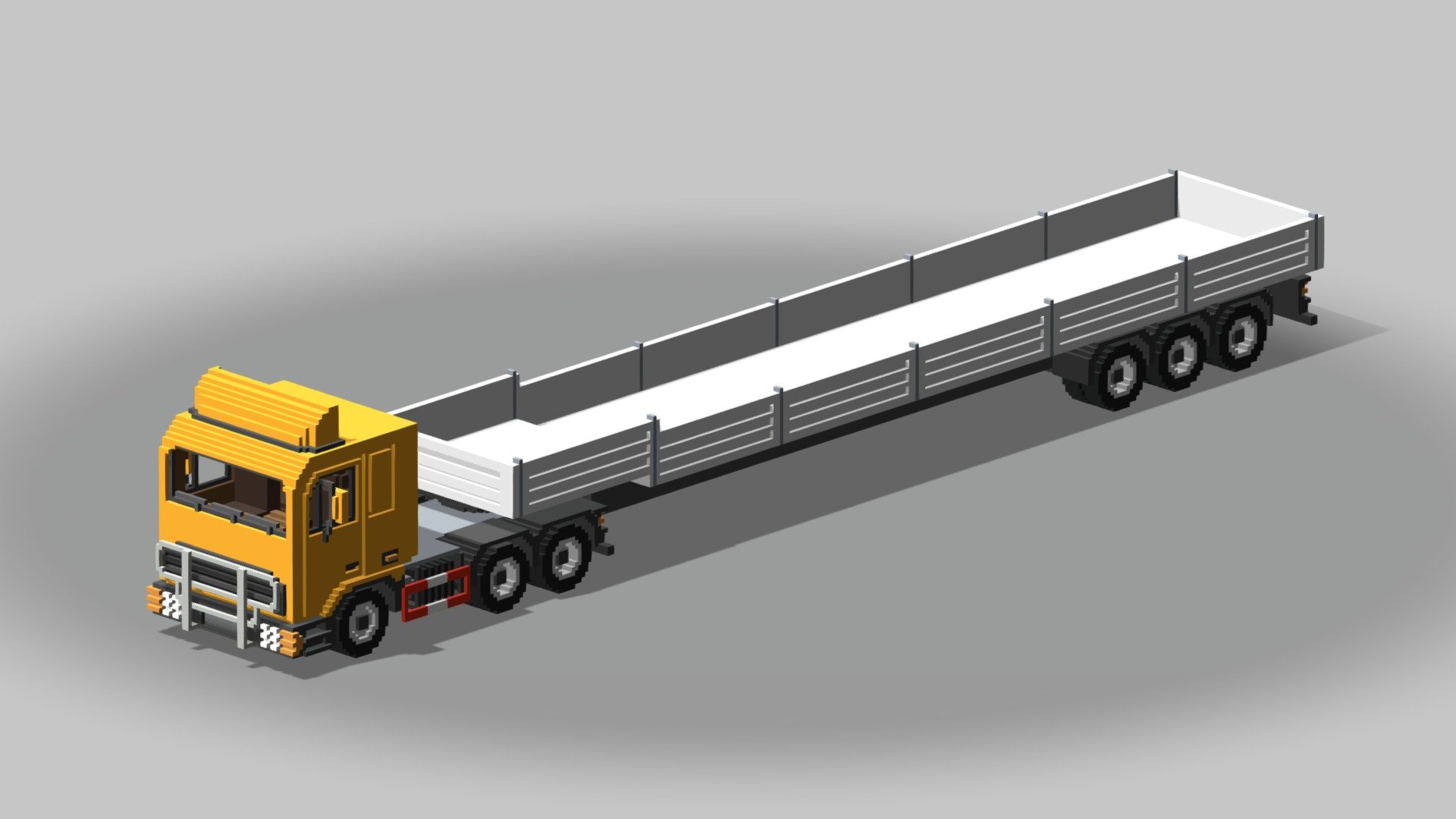 Voxel Truck & Flatbed Trailer