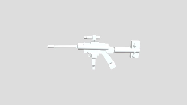 3d gun 3D Model