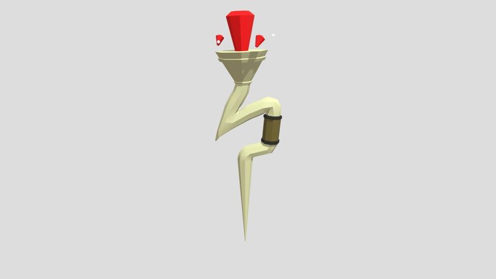 Wizardry Staff Ragnarok 3D Model