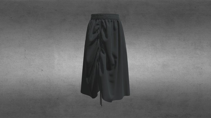 Black Drawstring Skirt