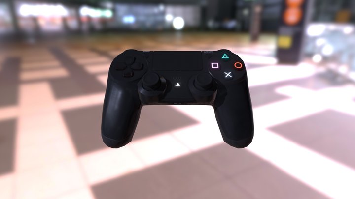 PS4 Controller Asset 3D Model