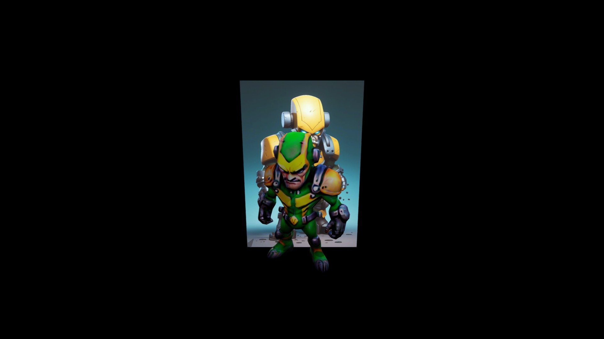 The image is an icon of an automaton or robot c - Download Free 3D ...