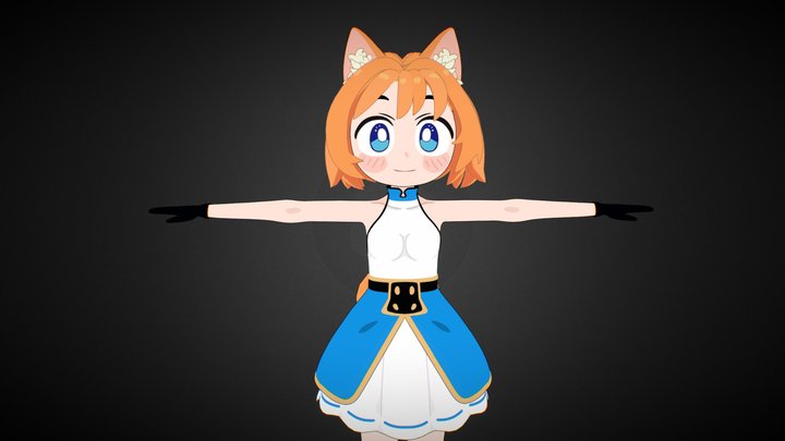 Fox girl 3D Model