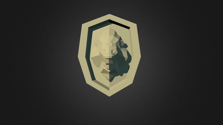Lion head wall decor 3D Model