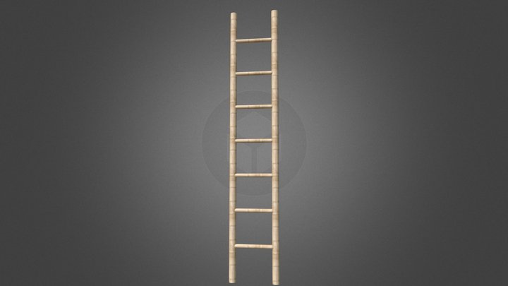 Bamboo Stair 3D Model