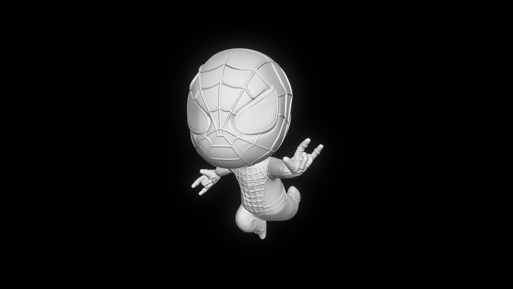 Chibi Spiderman 3D Model