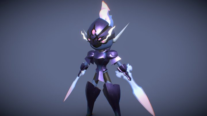 Chibi Ceruledge Fanart 3D Model