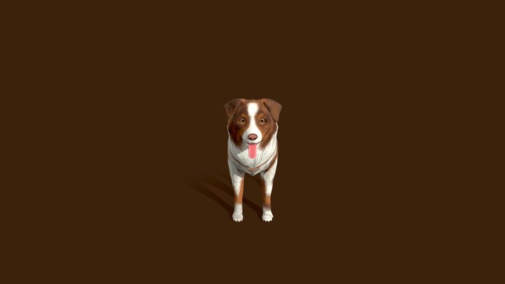 Dog - Tavern Diorama 3D Model