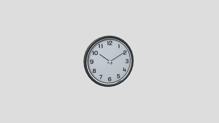 Wall Clock Low-Poly 512*512