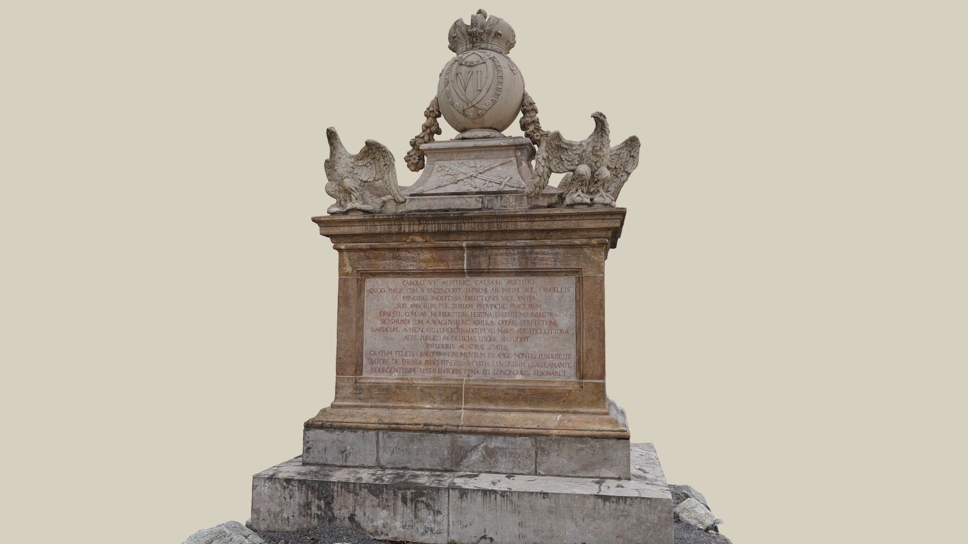Carolus-Denkmal — Sketchfab embed 3D viewer