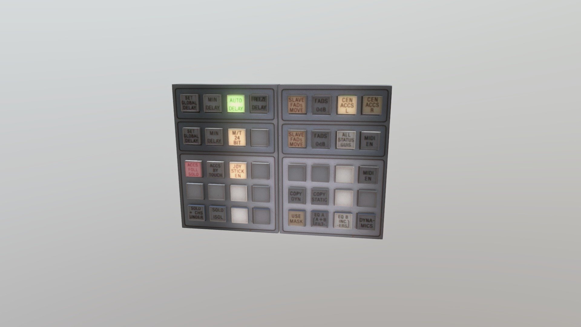 Control Panel Retro PBR Panel Controller - 3D model by BehrtronStudios ...
