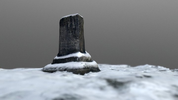 Snowy Order Tombstone 3D Model