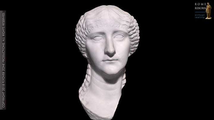3D rendering of Agrippina Minor