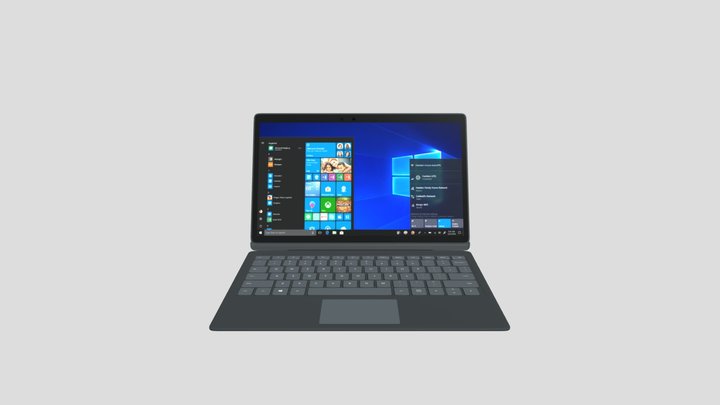 Laptop - Windows Menu 3D Model