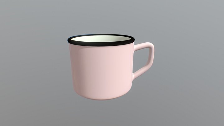 Pink Mug 3D Model
