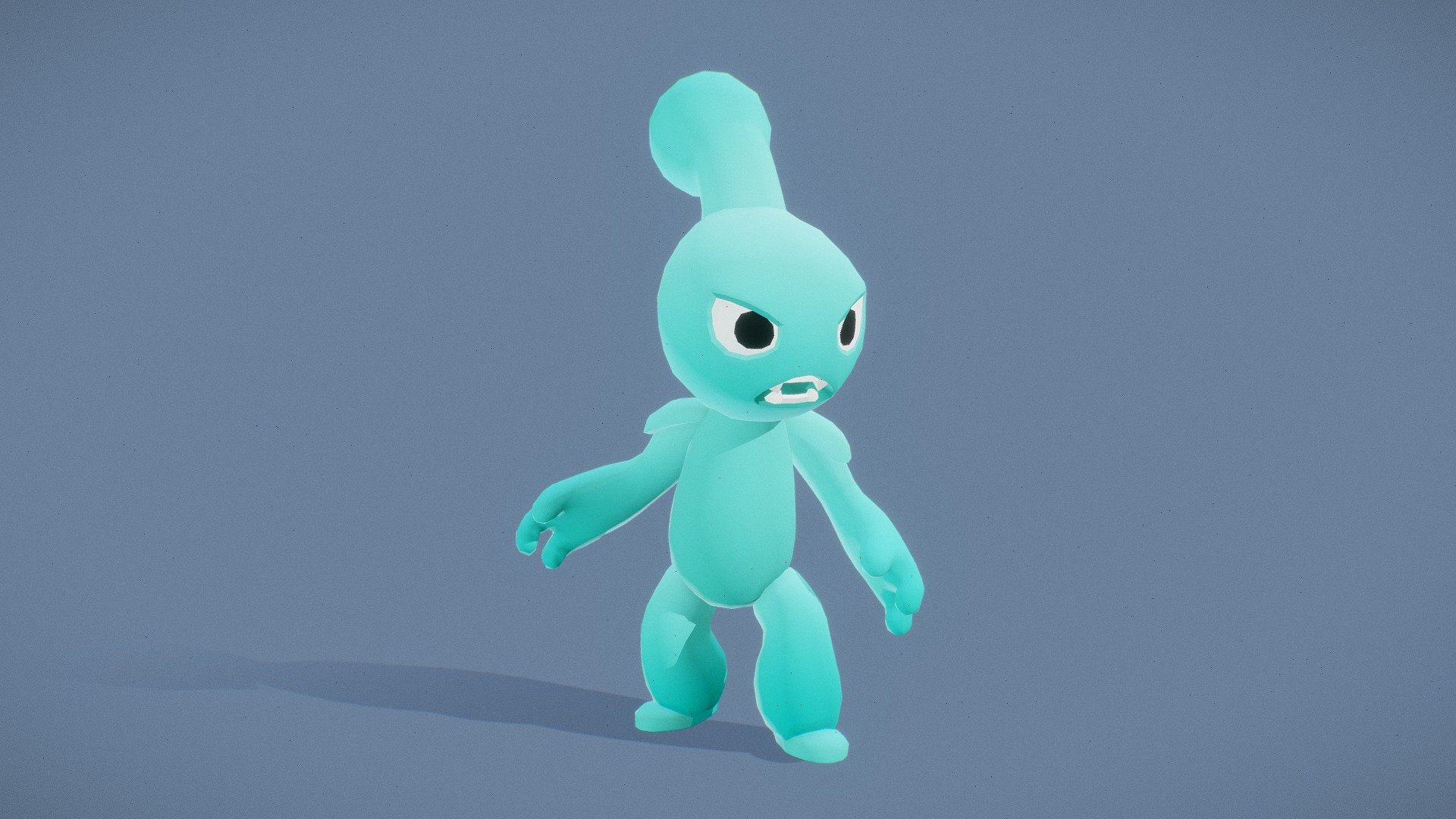 Cartoon Characters - Medium Glop Warrior - Buy Royalty Free 3D model by ...
