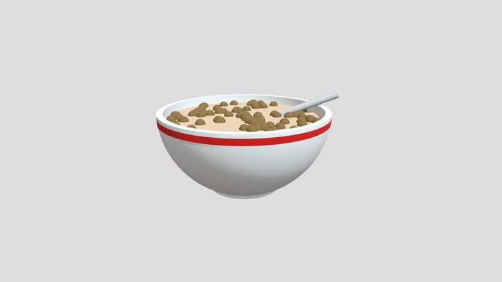 Sausi pusryčiai 3D Model