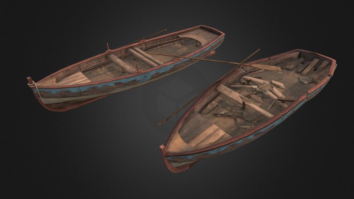 Лодка 3D Model