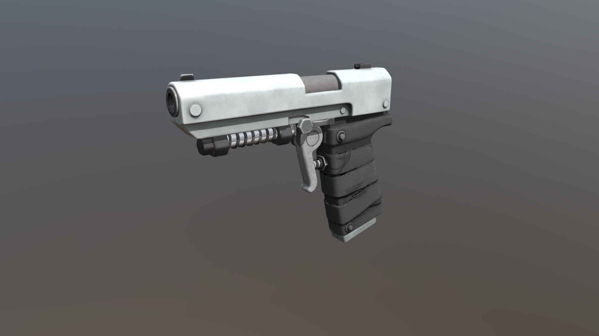 Chrome Elite Pistol - 3D model by mahmutali [c2535e9] - Sketchfab