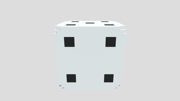 Voxel Dice 3D Model