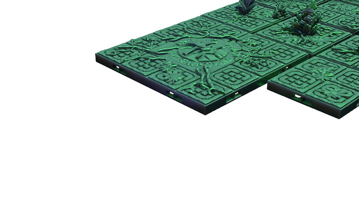2x2 Dwarven Holds - Swamp Ruin Floors 3D Model