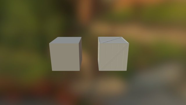 Kofford Jared High Low Poly Crate 3D Model