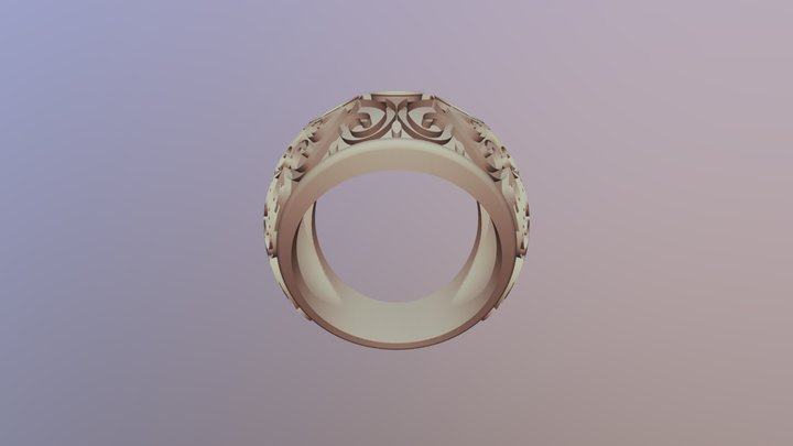 Filigree dome ring 3D Model