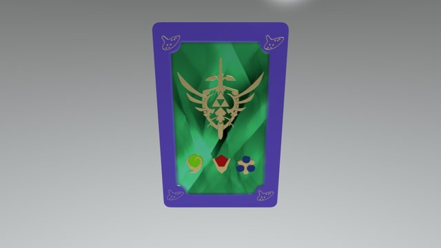 Ocarina of Time Themed Hearthstone Card back 3D Model