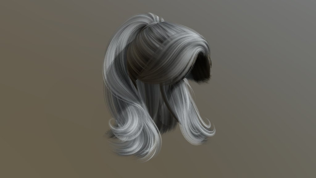 High Short Ponytail (With Bones)
