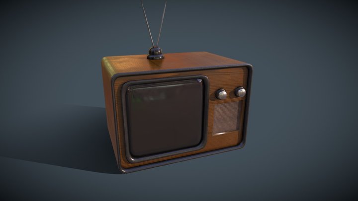 Vintage TV 3D Model