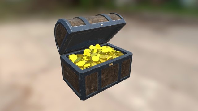 Treasure Chest 3D Model
