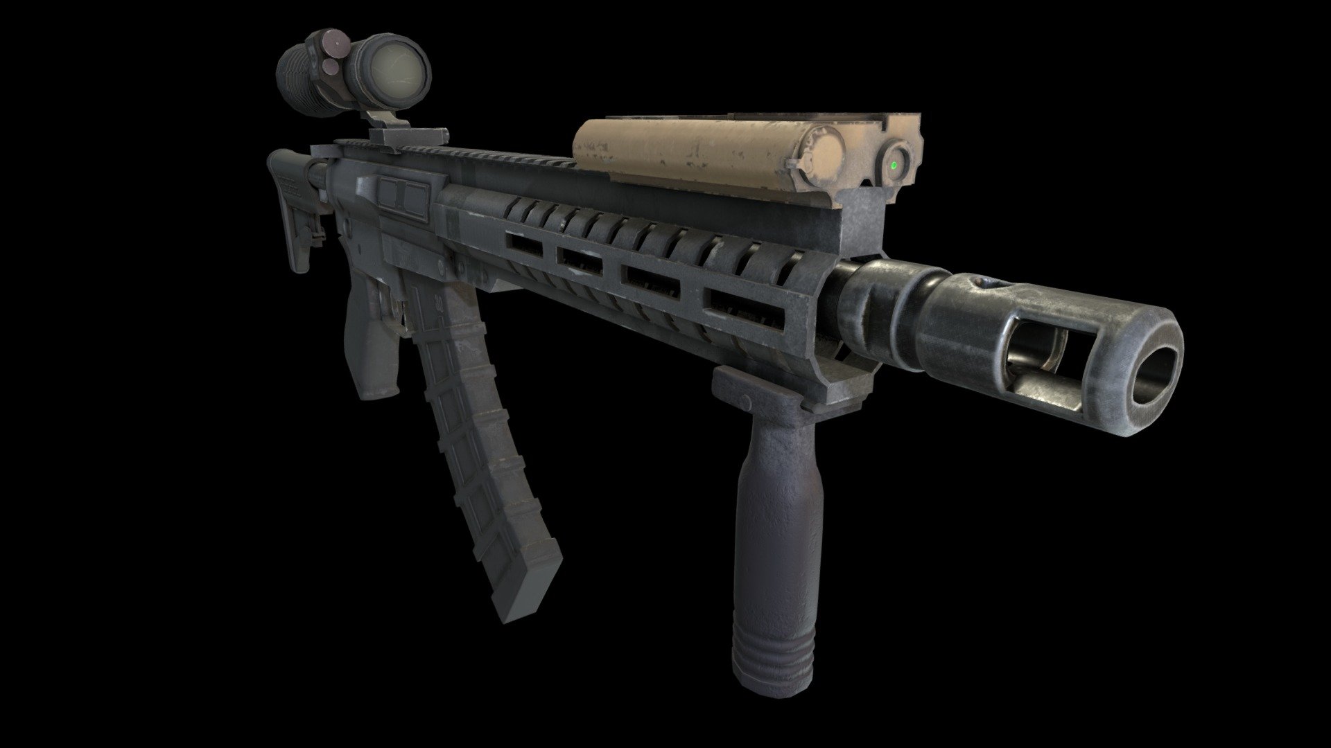 CMMG MK47 Rifle - 3D model by Oliver Berggren (@DeLaNoche) [c25b4e8 ...