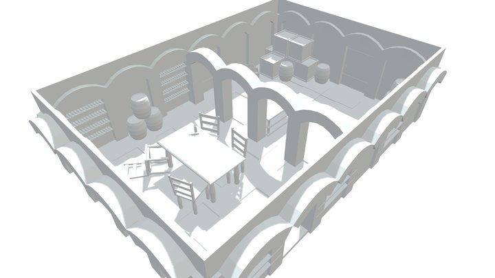 Wine Cellar 3D Model