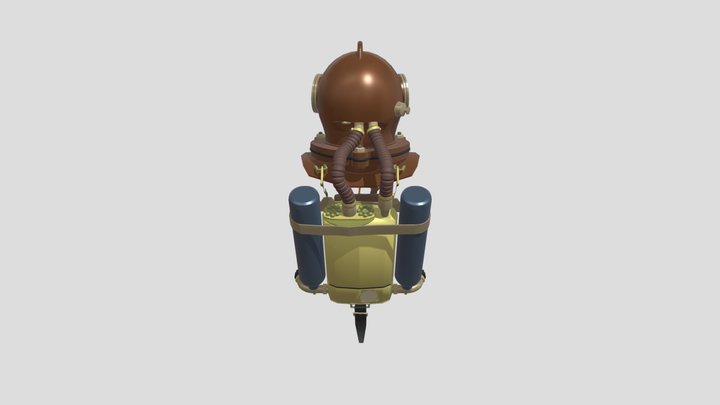 HW 2-3 diver 3D Model