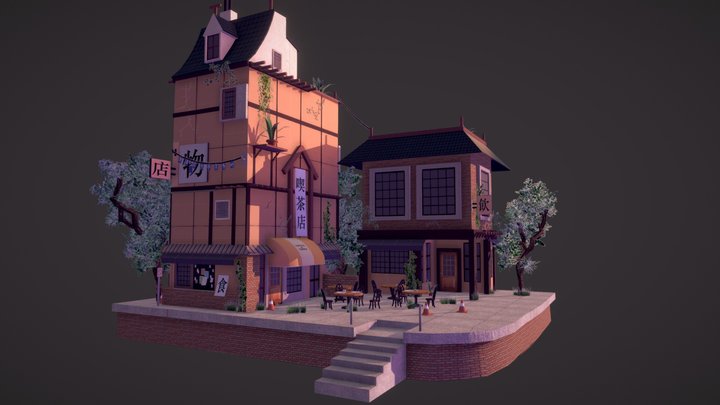 Shop Diorama 3D Model