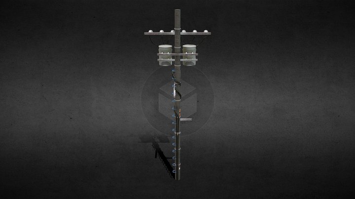 Japanese_Electric_Pole 3D Model