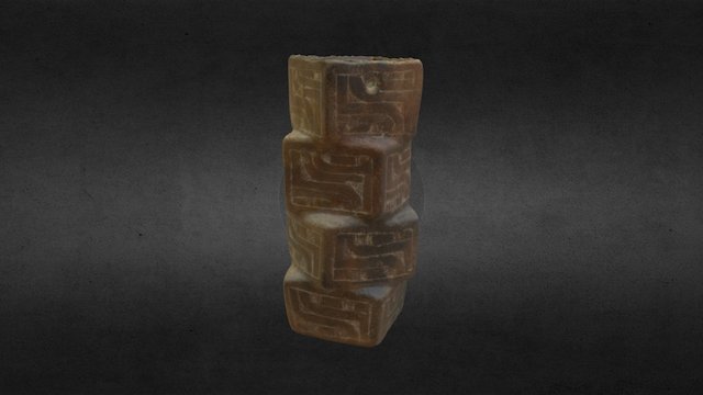 Caddo "Stacked" Compound Vessel 3D Model