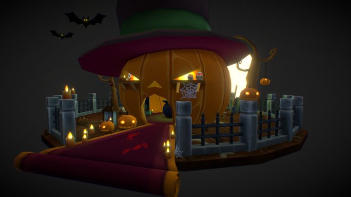 Haunted Pumpkin 3D Model