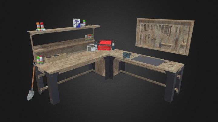 Garage Desk – Modello 3D gratuito STL