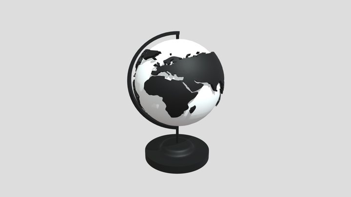 World Globe Sketchfab 3D Model