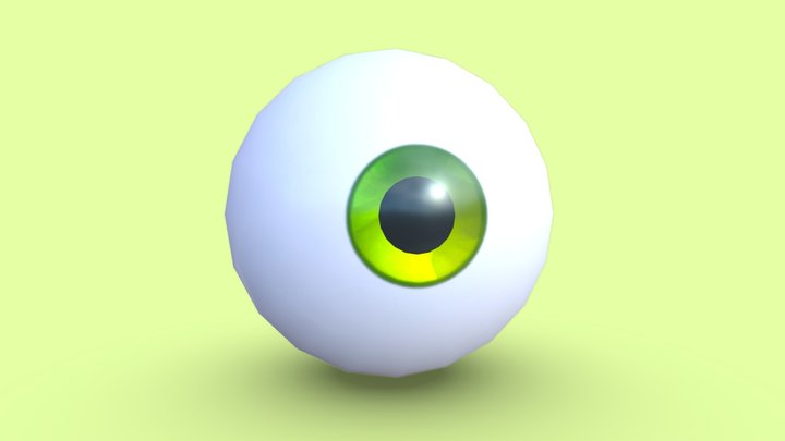 Simple Stylised Eye 3D Model