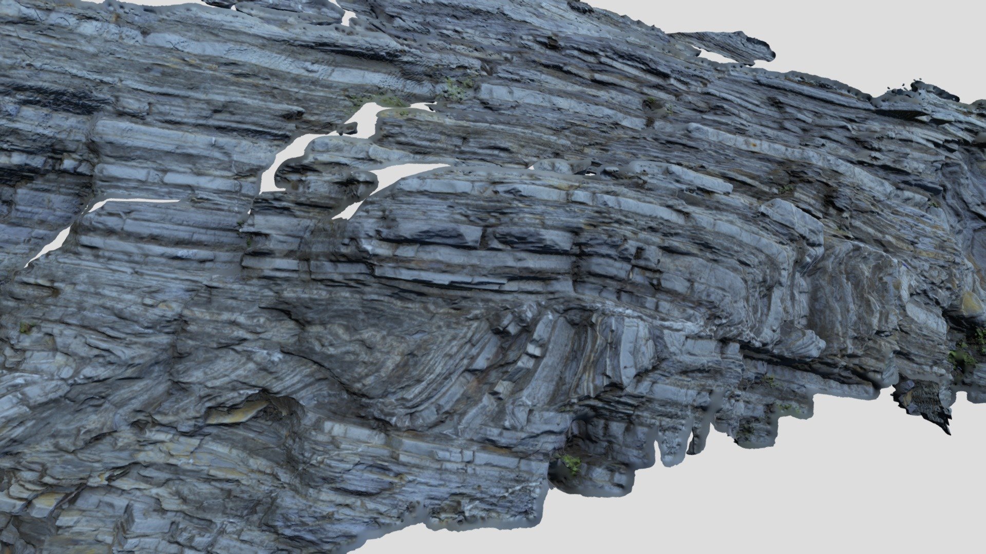 Fault-propagation-fold in pelagic limestones