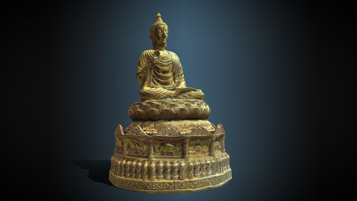 291-ST-Buddha 33 (ancient) 3D Model