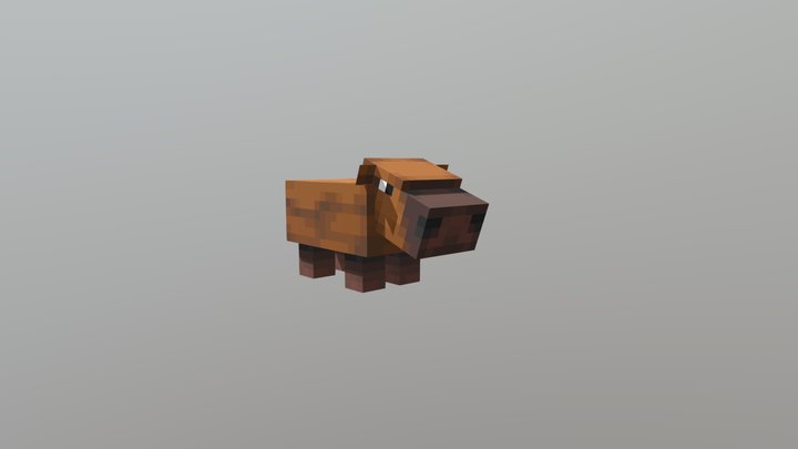 Minecraft Capybara 3D Model