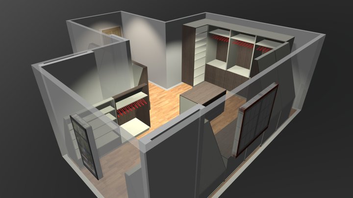Naeem Wardrobe 3D Model