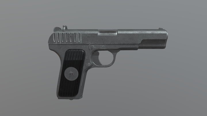 Pistol Tokarev TT-33 3D Model