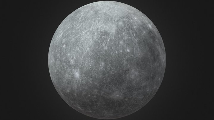 Mercury planet 3D - preview - Planeta Mercurio 3D Model