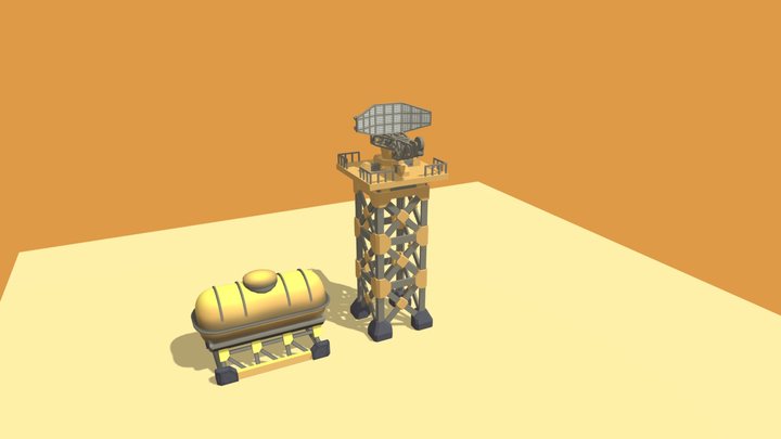 Three 3D props 3D Model