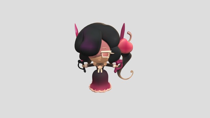 Cherry Cola Cookie 3D fbx Version 3D Model