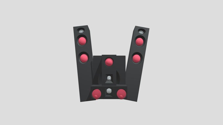 Skibidi toilet titan speakerman head 3D Model